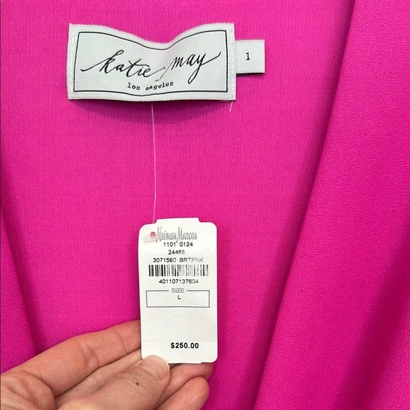 GORGEOUS! Katie May “Next Round Plunge” in Electric Pink! NWT- Size Large - Picture 7 of 12